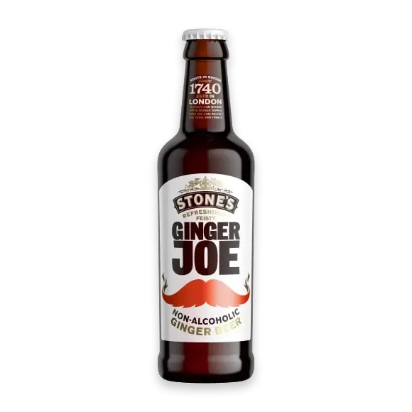 Ginger Joe Ginger Beer Alkfri Glas