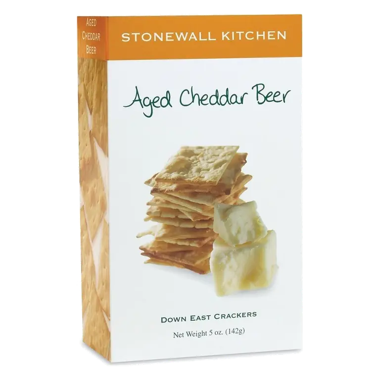 Aged Cheddar Beer Down East Crackers