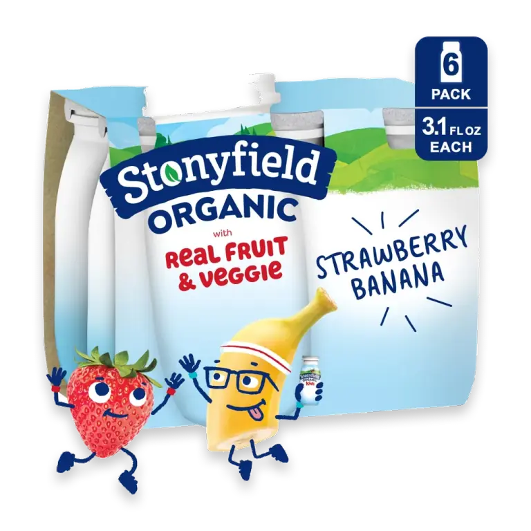 Lowfat Yogurt Smoothies, Strawberry Banana, 3.1 fl. Oz., 6 Ct
