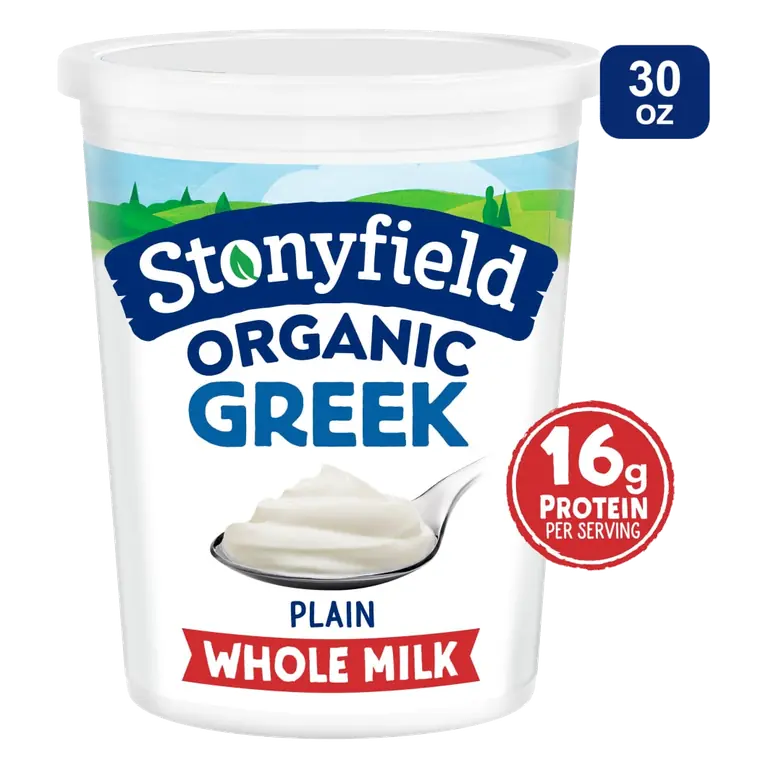 Plain Organic Greek Whole Milk Yogurt