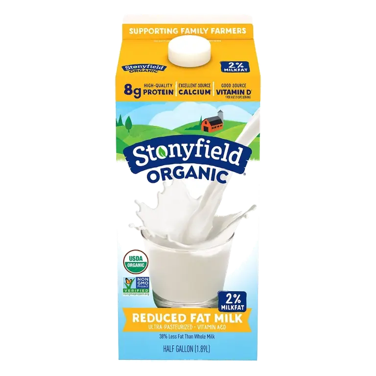Stonyfield Organic Milk, 0.5gal