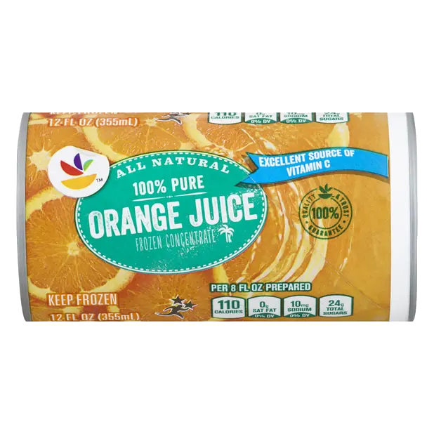 100% Pure Orange Juice Frozen Concentrate