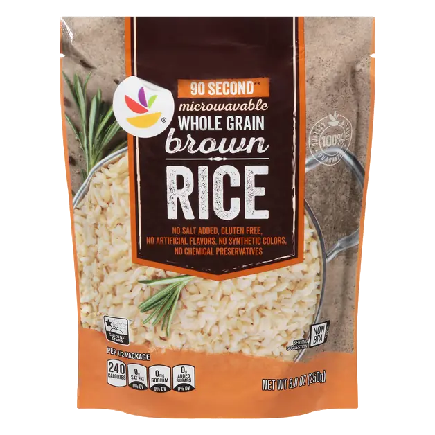 90 Second Microwave Whole Grain Brown Rice