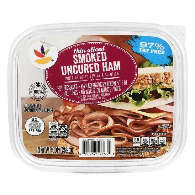 97% Fat Free Smoked Uncured Ham Thin Sliced
