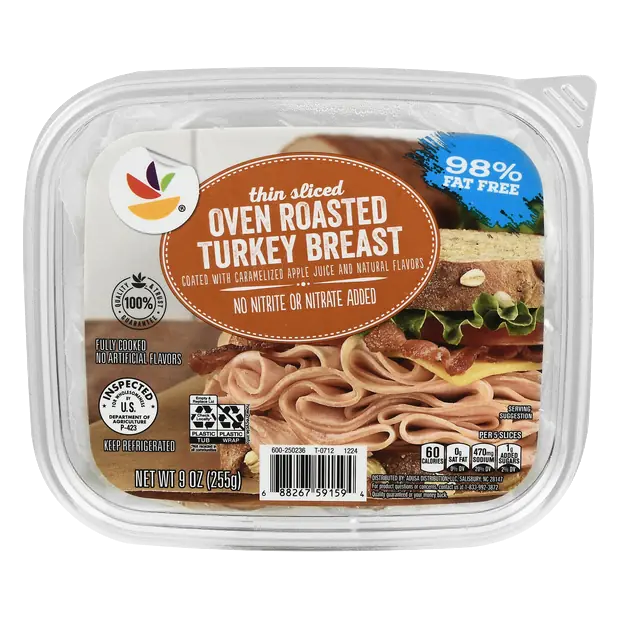 98% Fat Free Oven Roasted Turkey Breast Thin Sliced