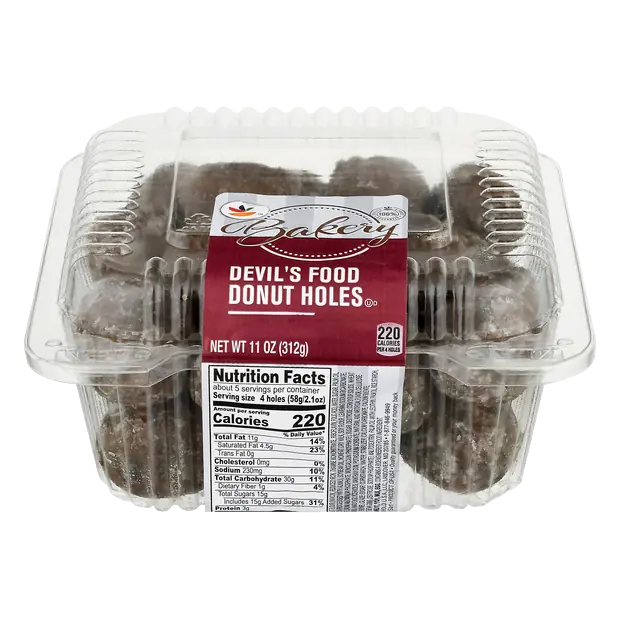 Bakery Chocolate Devil's Food Donut Holes