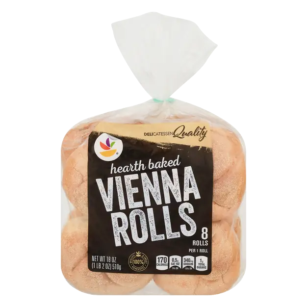 Bakery Hearth Baked Vienna Sandwich Rolls - 8 ct