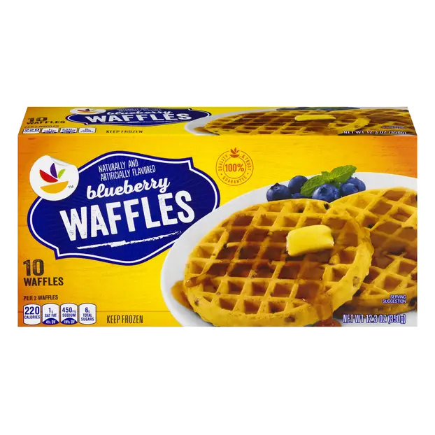 Blueberry Waffles - 10 ct