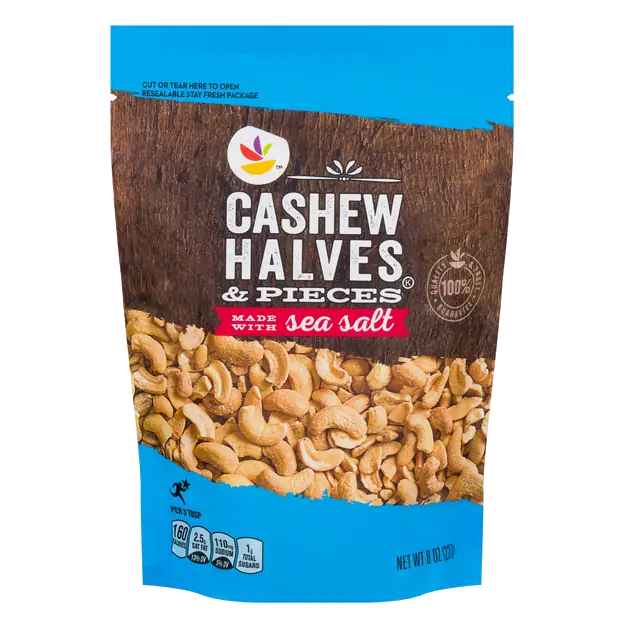 Cashew Halves & Pieces Made with Sea Salt