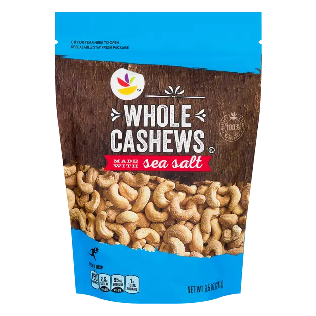 Cashews Whole made with Sea Salt