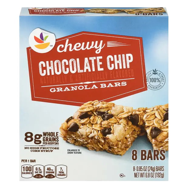 Chewy Chocolate Chip Granola Bars - 8 ct
