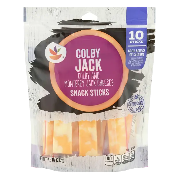 Colby Jack Cheese Snack Sticks - 10 ct