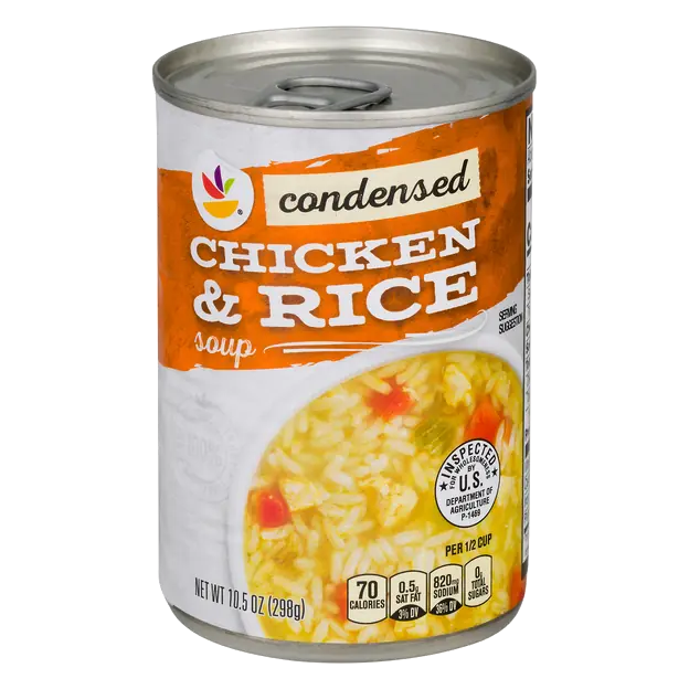 Condensed Chicken with Rice Soup