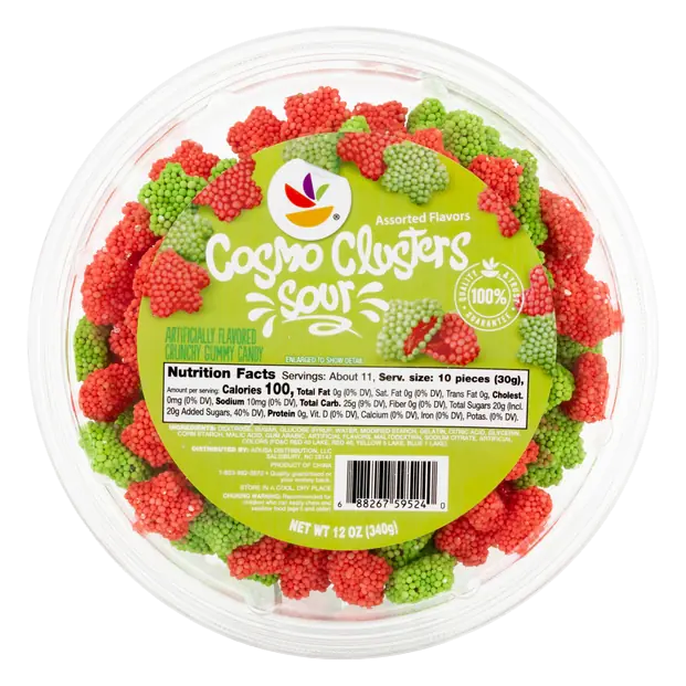 Cosmo Clusters Sour Crunchy Gummy Candy