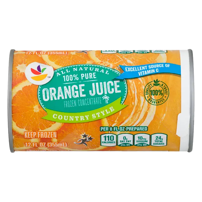 Country Style 100% Pure Orange Juice Frozen Concentrate
