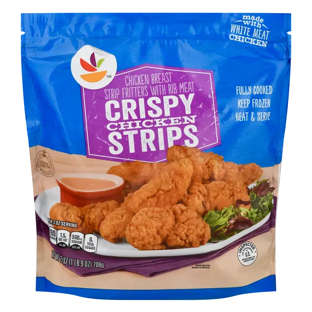 Crispy Breaded Chicken Breast Strips Frozen