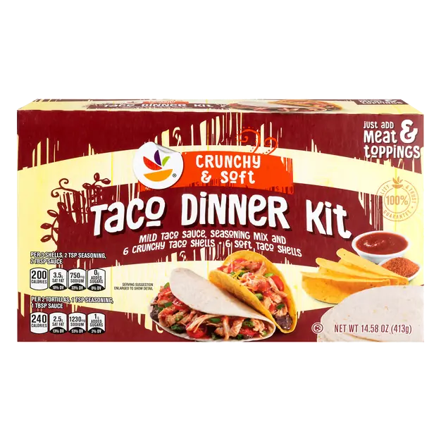 Crunchy Hard & Soft Taco Dinner Kit - 6 ct