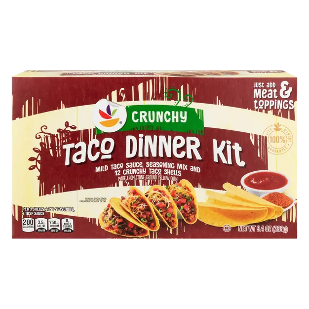Crunchy Hard Taco Dinner Kit - 12 ct