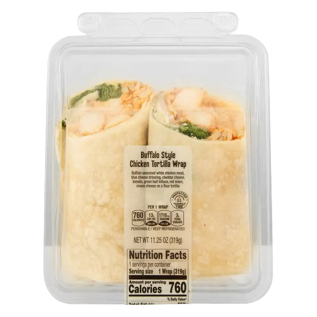 Deli Buffalo Style Chicken Tortilla Wrap