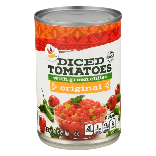 Diced Tomatoes with Medium Green Chiles