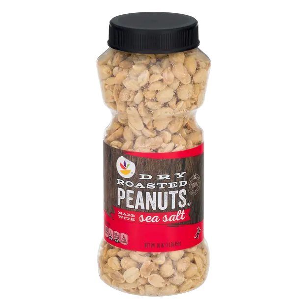 Dry Roasted Peanuts Made with Sea Salt