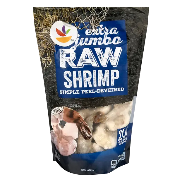 Farm Raised Raw EZ-Peel Extra Jumbo Shrimp 16-20 ct Frozen