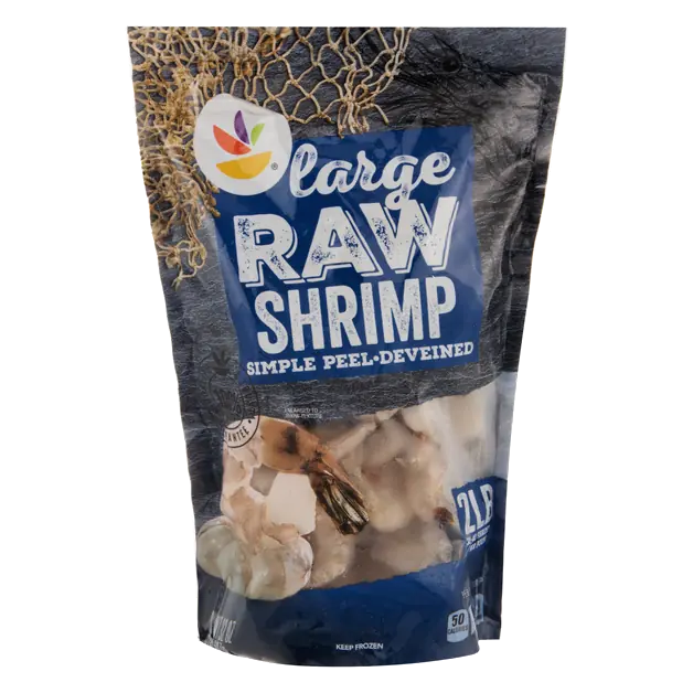 Farm Raised Raw EZ-Peel Large Shrimp 31-40 ct per lb Frozen