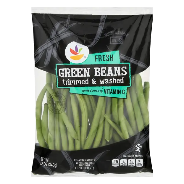 Fresh Trimmed & Washed Green Beans
