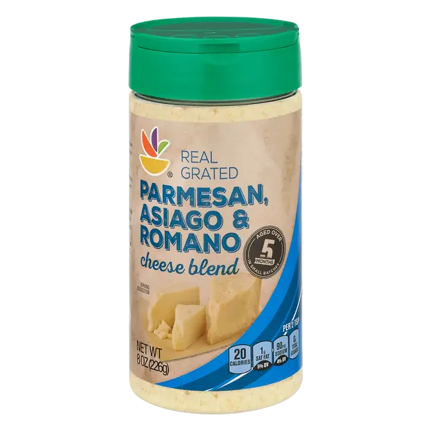 Grated Aged Parmesan Asiago & Romano Cheese Blend
