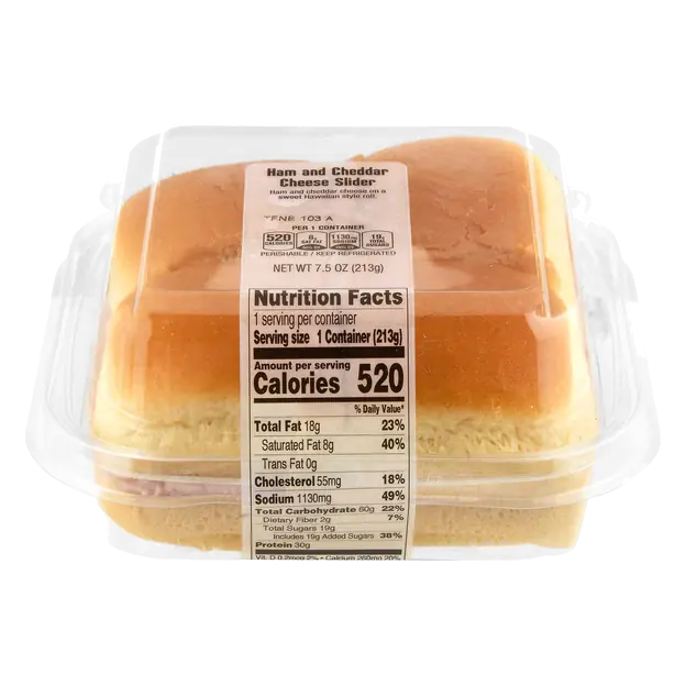 Ham & Cheddar Slider - 4 ct