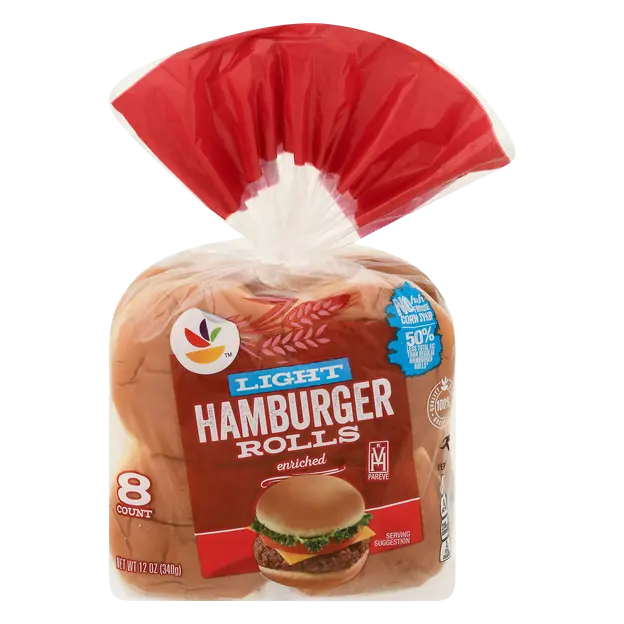 Light Enriched Hamburger Rolls - 8 ct