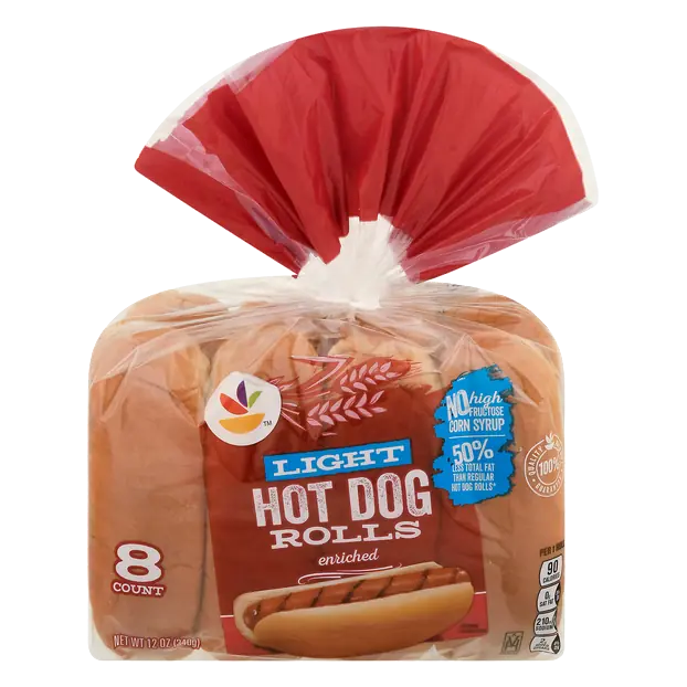 Light Hot Dog Rolls - 8 ct