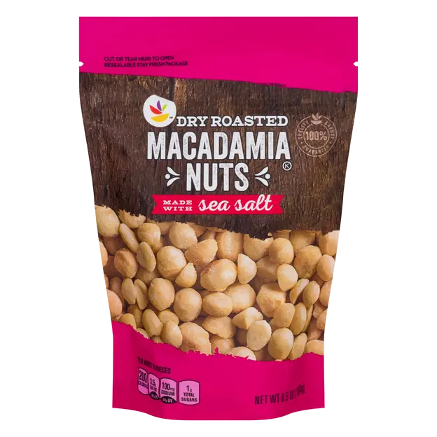 Macadamia Nuts Dry Rosated made with Sea Salt