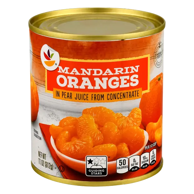 Mandarin Oranges in Pear Juice