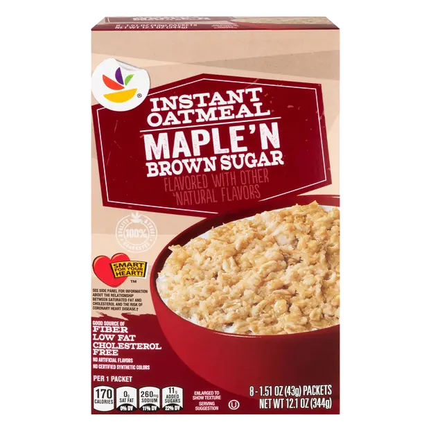Maple 'N Brown Sugar Instant Oatmeal - 8 ct