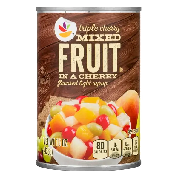 Mixed Fruit Triple Cherry in Cherry Flavored Light Syrup