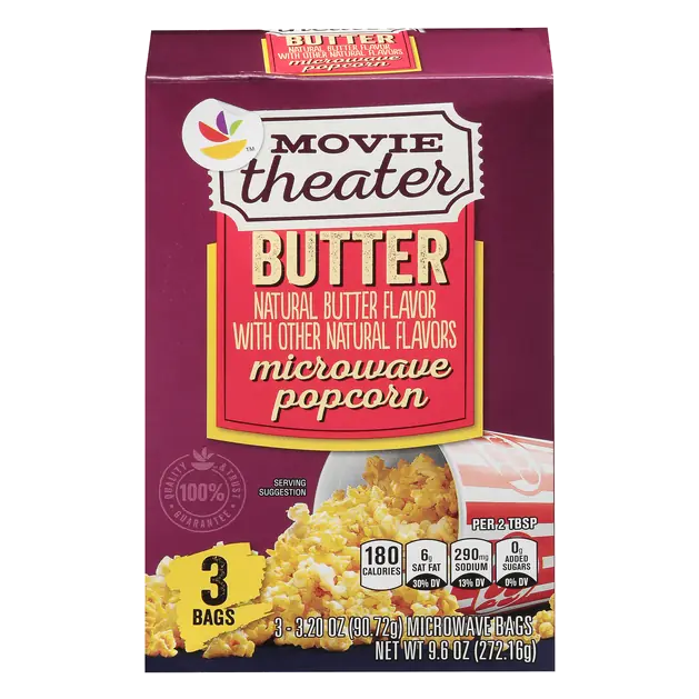 Movie Theater Butter Microwave Popcorn - 3 ct