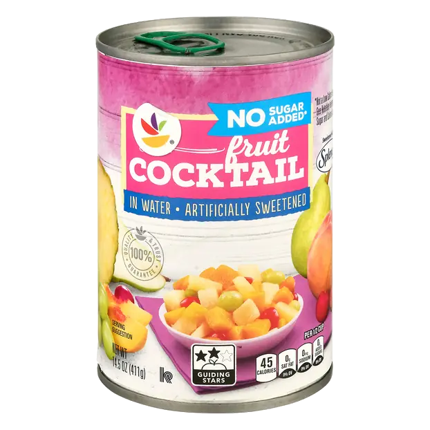 No Sugar Added Fruit Cocktail in Water Sweetened with Splenda