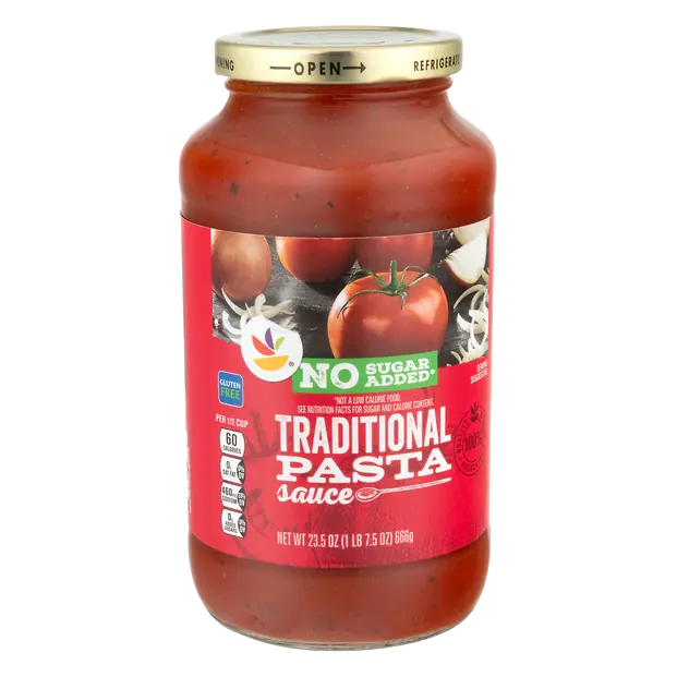 No Sugar Added Traditional Pasta Sauce