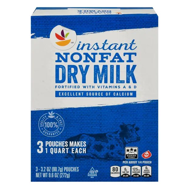 Non Fat Instant Dry Milk - 3 ct