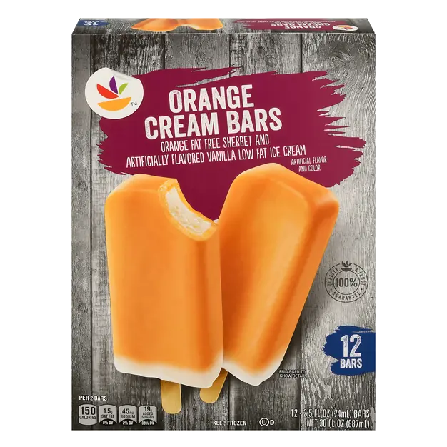 Orange Cream Bars - 12 ct