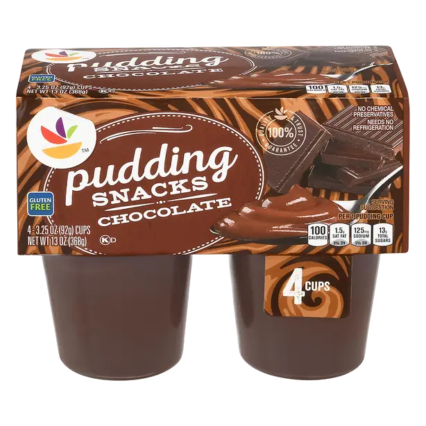 Pudding Snacks Chocolate Gluten Free - 4 ct