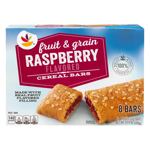 Raspberry Fruit & Grain Cereal Bars - 8 ct