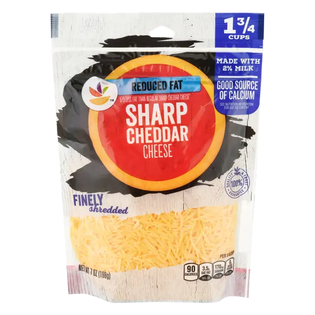 Reduced Fat Finely Shredded Sharp Cheddar Cheese