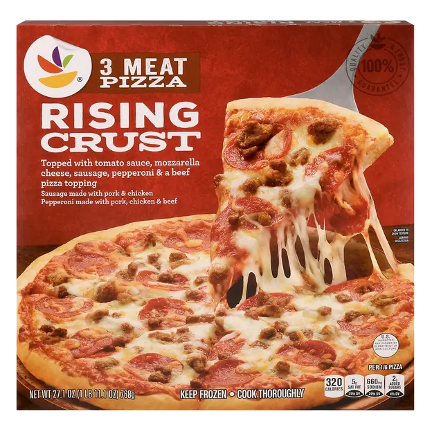 Rising Crust 3 Meat Pizza Frozen
