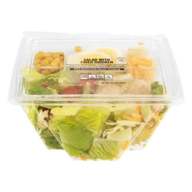 Salad with Fried Chicken