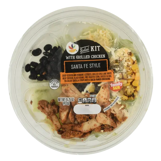 Santa Fe Style Salad Bowl with Grilled Chicken
