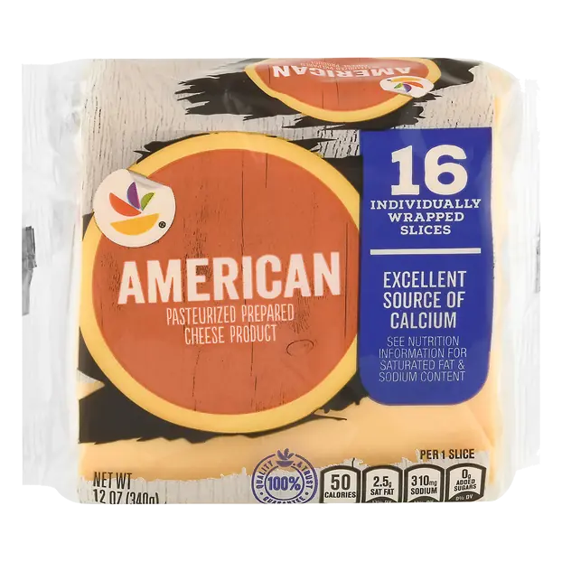 Singles Yellow American Cheese Slices - 16 ct