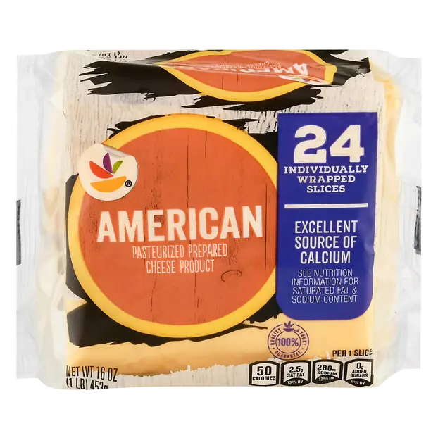 Singles Yellow American Cheese Slices - 24 ct