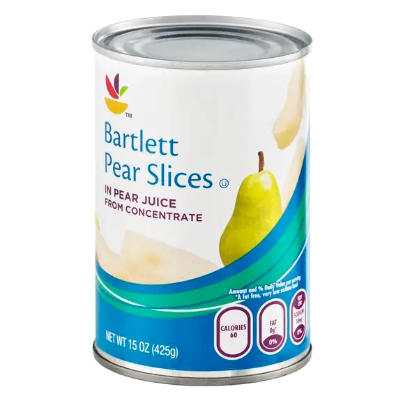 Sliced Bartlett Pears in Juice